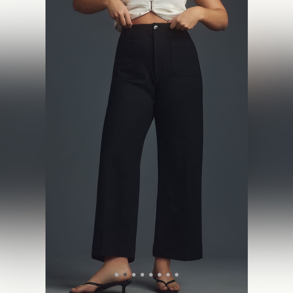 Colette cropped wide leg pants ponte edition